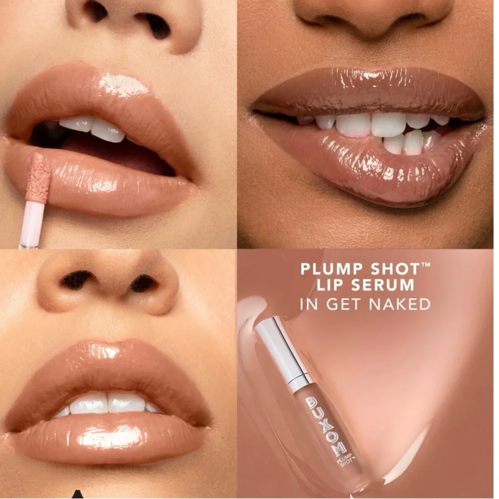 Buxom GET NAKED Plump shot collagen infused lip serum 4.0ml NIB